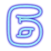 🙁 Эмодзи «Neon font Неоновый шрифт» для Telegram