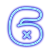 🙁 Эмодзи «Neon font Неоновый шрифт» для Telegram