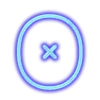 🙁 Эмодзи «Neon font Неоновый шрифт» для Telegram