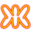 🙁 Эмодзи «Neon font Неоновый шрифт» для Telegram