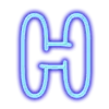 🙁 Эмодзи «Neon font Неоновый шрифт» для Telegram
