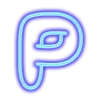 🙁 Эмодзи «Neon font Неоновый шрифт» для Telegram