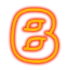 🙁 Эмодзи «Neon font Неоновый шрифт» для Telegram