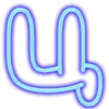 🙁 Эмодзи «Neon font Неоновый шрифт» для Telegram