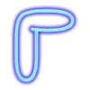 🙁 Эмодзи «Neon font Неоновый шрифт» для Telegram