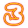 🙁 Эмодзи «Neon font Неоновый шрифт» для Telegram
