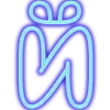 🙁 Эмодзи «Neon font Неоновый шрифт» для Telegram