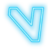 🔻 Эмодзи «Neon Blue» для Telegram