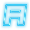 Эмодзи Neon Blue для Telegram — скачать