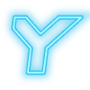 🤘 Эмодзи «Neon Blue» для Telegram