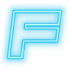 🌩 Эмодзи «Neon Blue» для Telegram