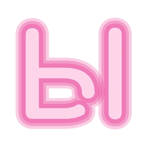 😀 Эмодзи «Neon cyrillic» для Telegram