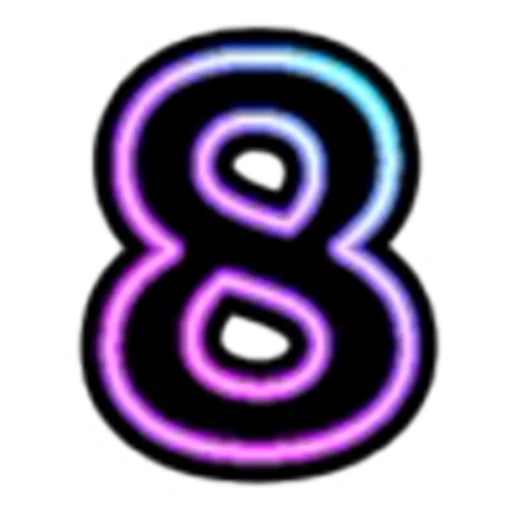 8️⃣ Эмодзи «Neon Font» для Telegram