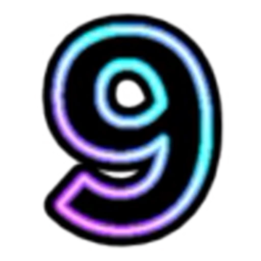 9️⃣ Эмодзи «Neon Font» для Telegram