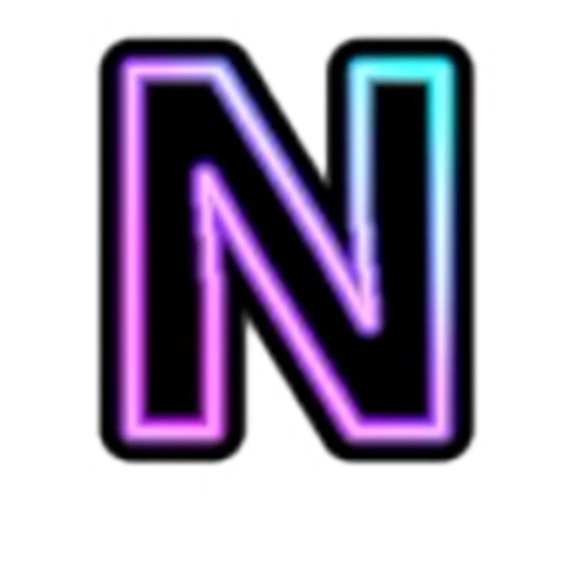 🔠 Эмодзи «Neon Font» для Telegram