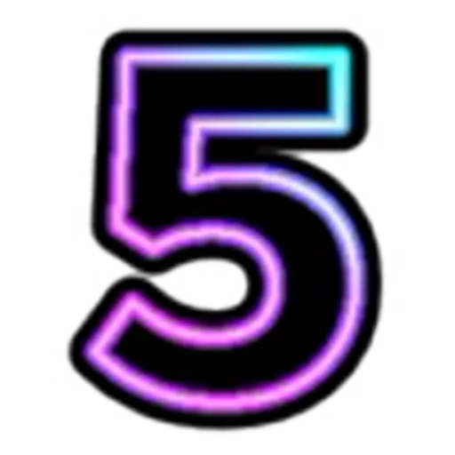 5️⃣ Эмодзи «Neon Font» для Telegram