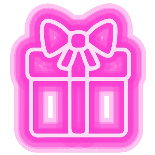 Стикер 18 neon emojis