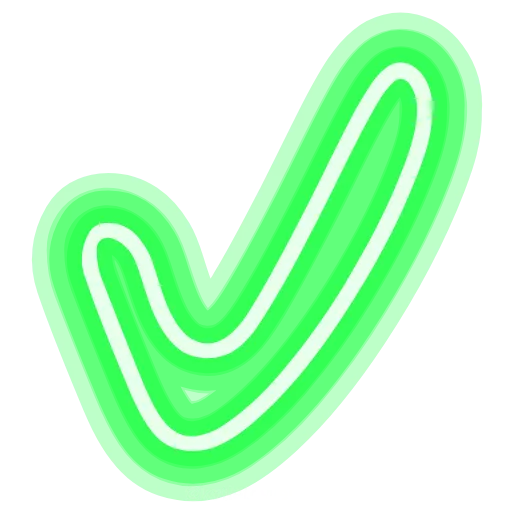 Стикер 5 neon emojis