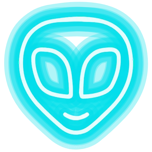 Стикер 48 neon emojis