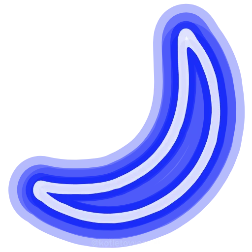 Стикер 42 neon emojis