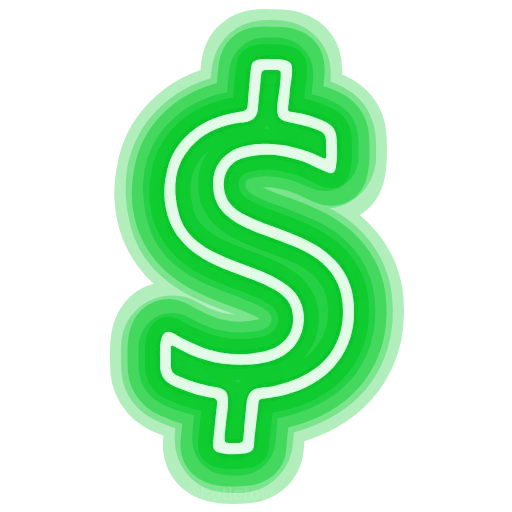 Стикер 32 neon emojis