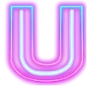 😎 Эмодзи «Neon ABC» для Telegram