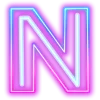 😎 Эмодзи «Neon ABC» для Telegram