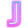 😎 Эмодзи «Neon ABC» для Telegram