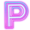 😎 Эмодзи «Neon ABC» для Telegram