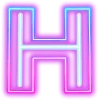 😎 Эмодзи «Neon ABC» для Telegram