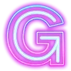 😎 Эмодзи «Neon ABC» для Telegram