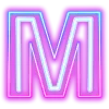 😎 Эмодзи «Neon ABC» для Telegram