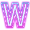 😎 Эмодзи «Neon ABC» для Telegram