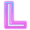 😎 Эмодзи «Neon ABC» для Telegram