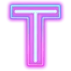 😎 Эмодзи «Neon ABC» для Telegram