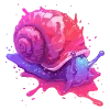 Стикер 7 neon blot