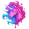 Стикер 5 neon blot