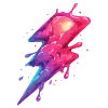 Стикер 45 neon blot
