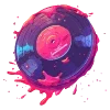 Стикер 48 neon blot