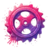 Стикер 59 neon blot