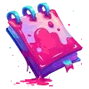 Стикер 55 neon blot