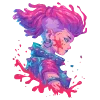 Стикер 20 neon blot
