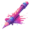 Стикер 52 neon blot