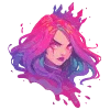 Стикер 25 neon blot