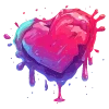 Стикер 42 neon blot