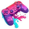 Стикер 50 neon blot