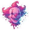 Стикер 9 neon blot