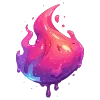 Стикер 44 neon blot