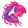Стикер 24 neon blot