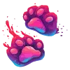 Стикер 4 neon blot